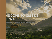 Tablet Screenshot of cafedehunza.com